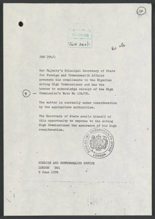 An archival document representing a Files  of 1 page(s)