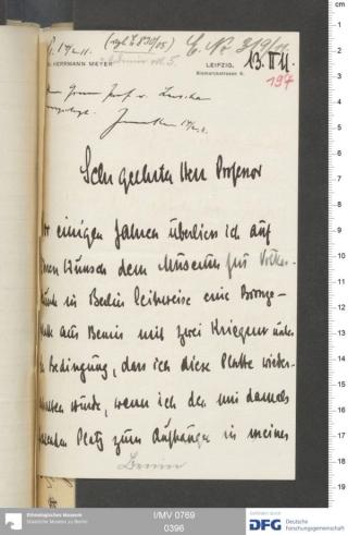 An archival document representing a Correspondence of 2 page(s)