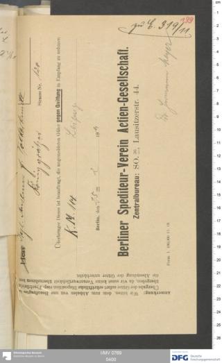 An archival document representing a Shipping Records of 2 page(s)
