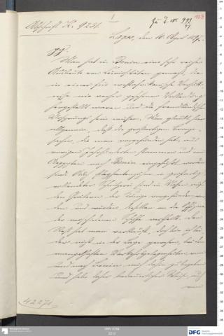 An archival document representing a Correspondence of 2 page(s)