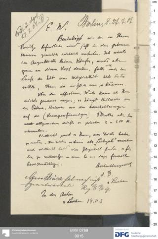 An archival document representing a Correspondence of 3 page(s)