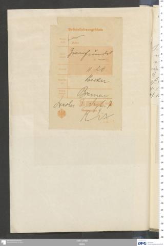 An archival document representing a Shipping Records of 1 page(s)