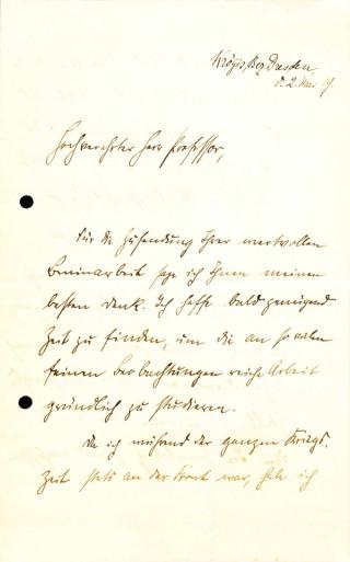 An archival document representing a Correspondence of 4 page(s)