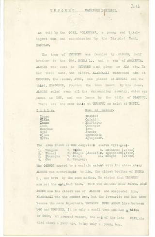 An archival document representing a Official Reports of 2 page(s)