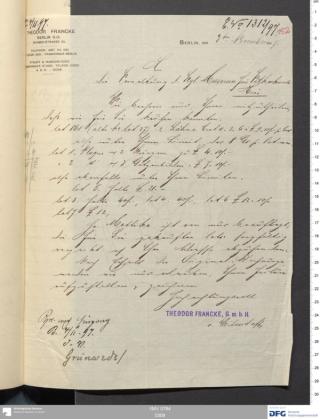 An archival document representing a Correspondence of 2 page(s)