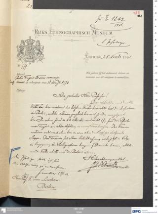 An archival document representing a Correspondence of 2 page(s)