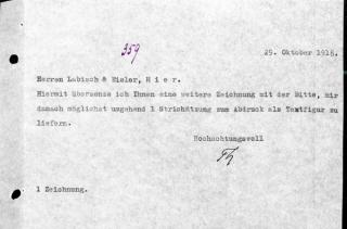 An archival document representing a Correspondence of 1 page(s)