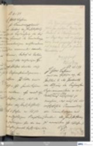 An archival document representing a Correspondence of 1 page(s)