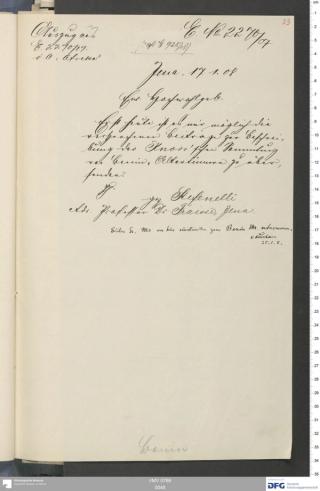 An archival document representing a Correspondence of 2 page(s)