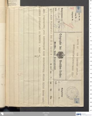 An archival document representing a Correspondence of 2 page(s)