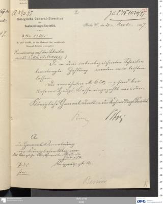 An archival document representing a Correspondence of 2 page(s)