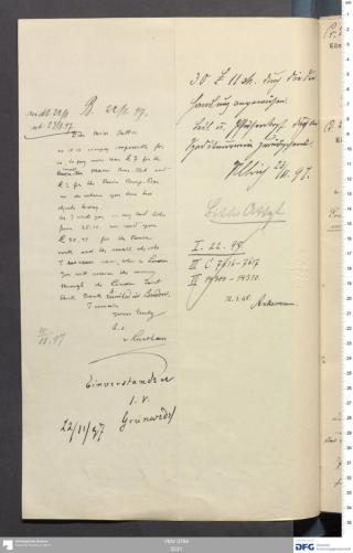An archival document representing a Correspondence of 1 page(s)