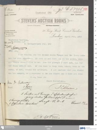 An archival document representing a Correspondence of 2 page(s)