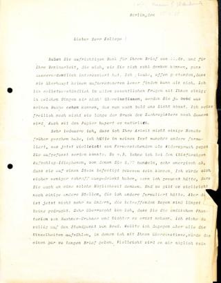 An archival document representing a Correspondence of 3 page(s)