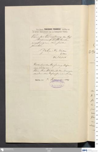 An archival document representing a Invoices of 1 page(s)