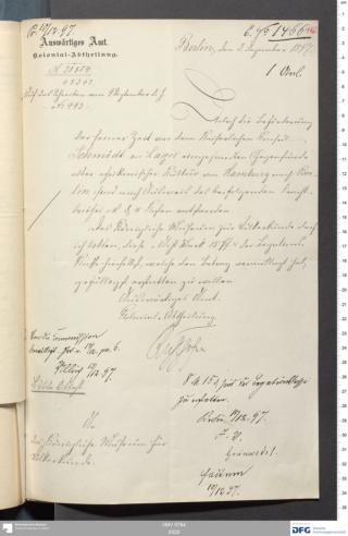 An archival document representing a Correspondence of 2 page(s)