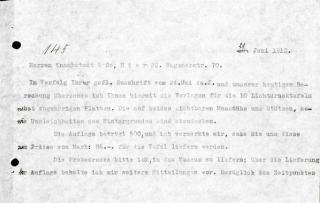 An archival document representing a Correspondence of 1 page(s)