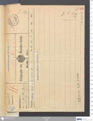 An archival document representing a Correspondence of 2 page(s)