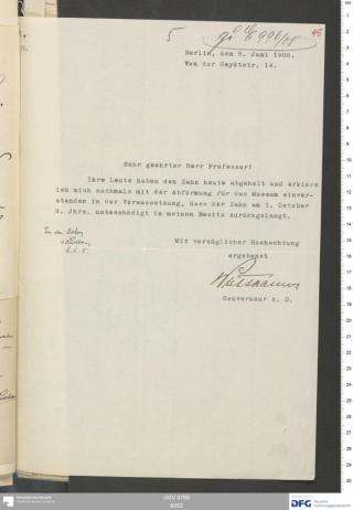 An archival document representing a Correspondence of 2 page(s)