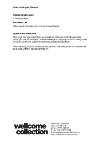 An archival document representing a Auction Catalog of 30 page(s)