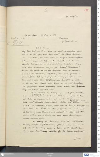 An archival document representing a Correspondence of 2 page(s)