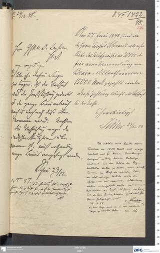 An archival document representing a Correspondence of 6 page(s)